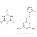 1,3,5-триазин-2,4,6 (1Н, 3Н, 5Н) -трион, комп. с 6-2- (2-метил-1Н-имидазол-1-ил) этил-1,3,5-триазин-2,4-диамином (1: 1) CAS 68490-66-4
